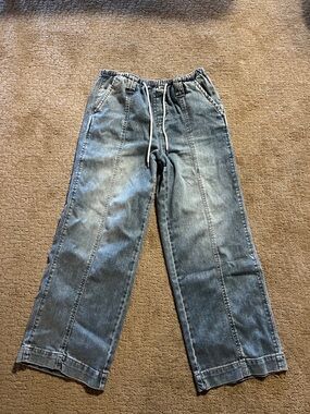 Oat New York Relaxed Light Wash Denim Joggers